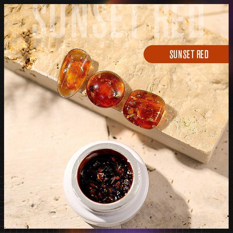 DIY Aurora Amber Nail Polish Gel
