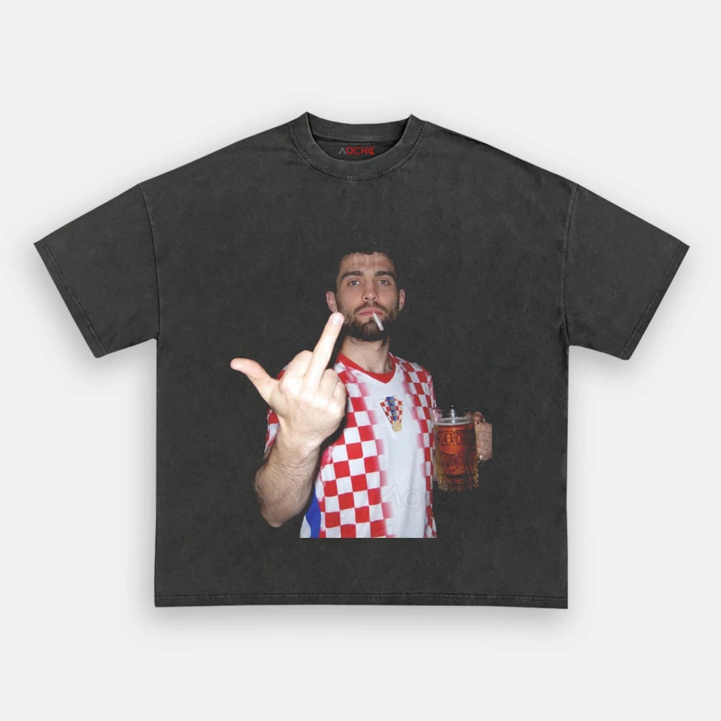 Croatia Football Style Tee