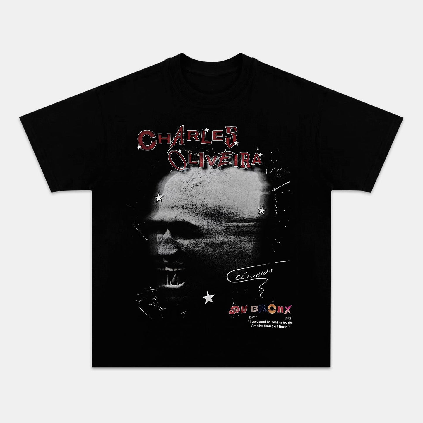CHARLES OLIVEIRA PORTRAIT LINES UFC TEE