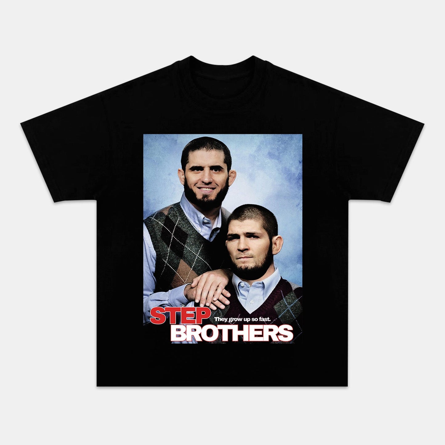 FUNNY ISLAM & KHABIB STEP BROTHERS POSTER TEE