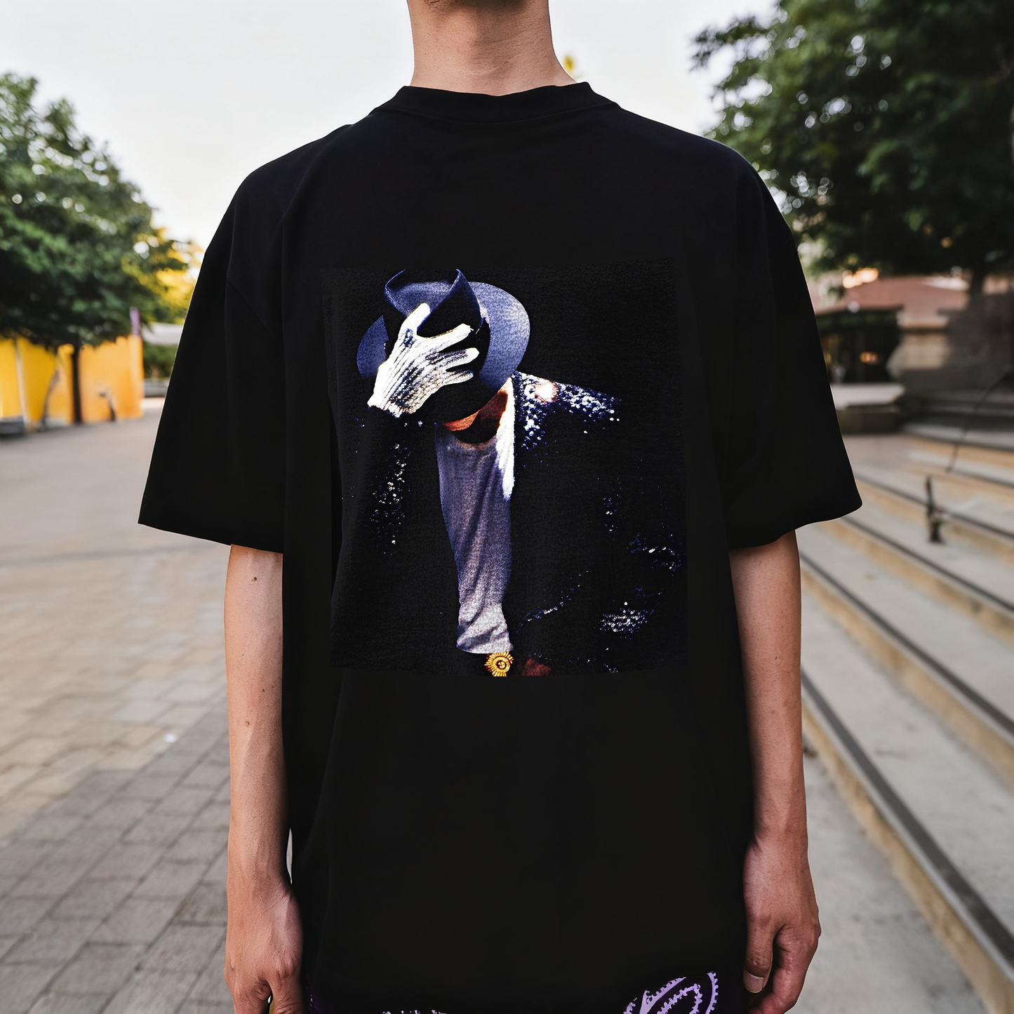 Michael Jackson Inspired Graphic Printed Men's T-shirt