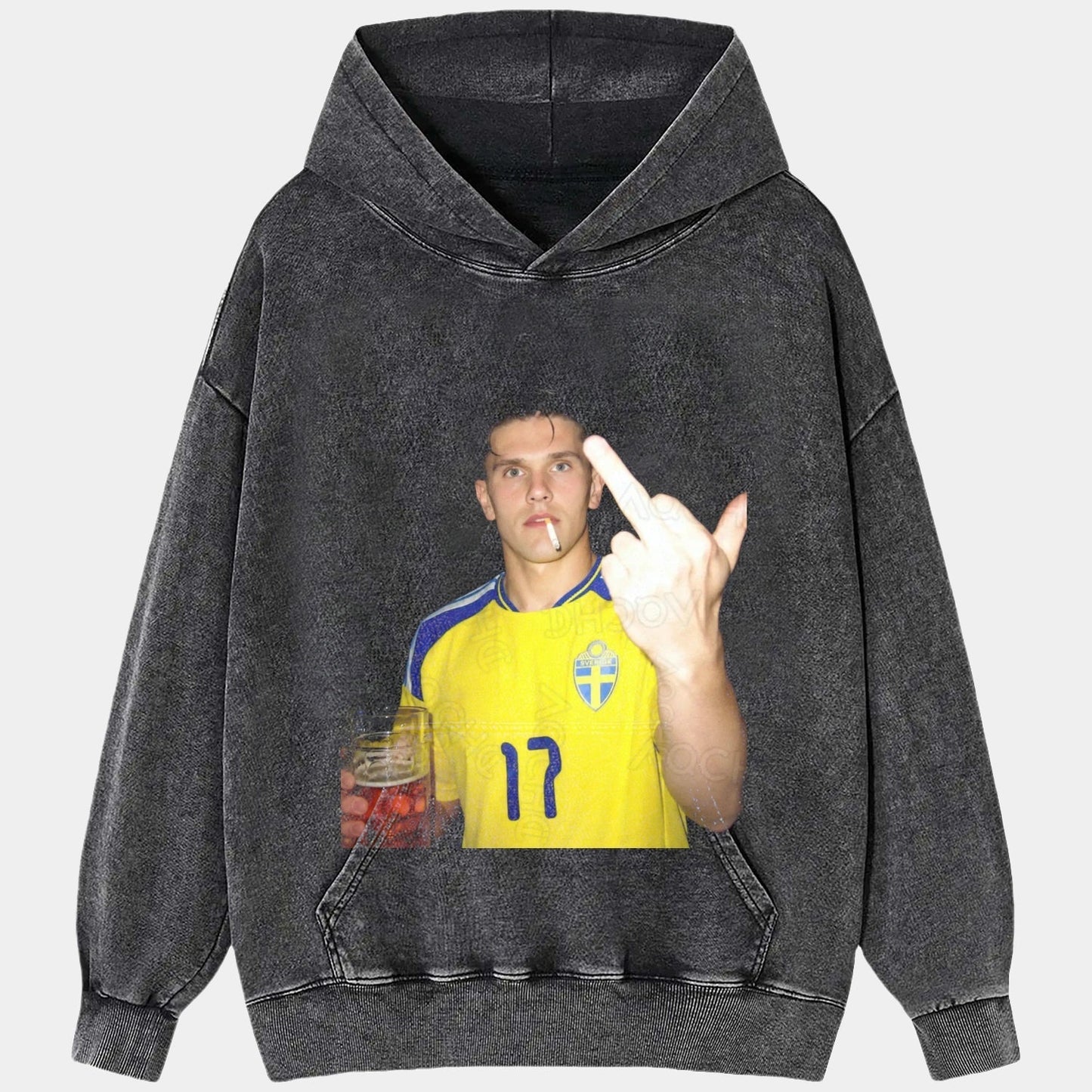 Sweden Football Style Tee 9