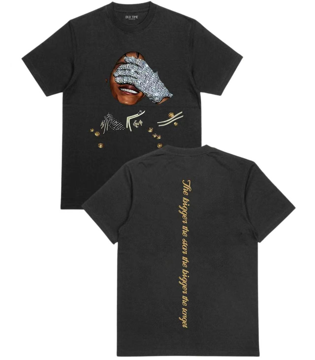 Michael Jackson Printed Unisex Washed Tee(Double-sided Print)