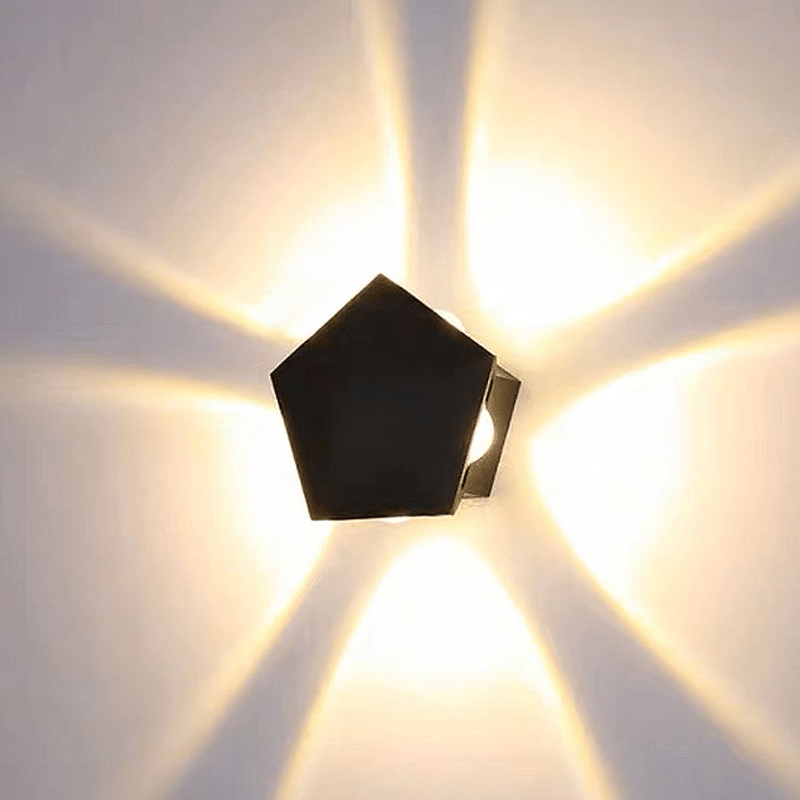 Mira LED Wall Sconce | Geometric, Weather-Resistant Outdoor Wall Light