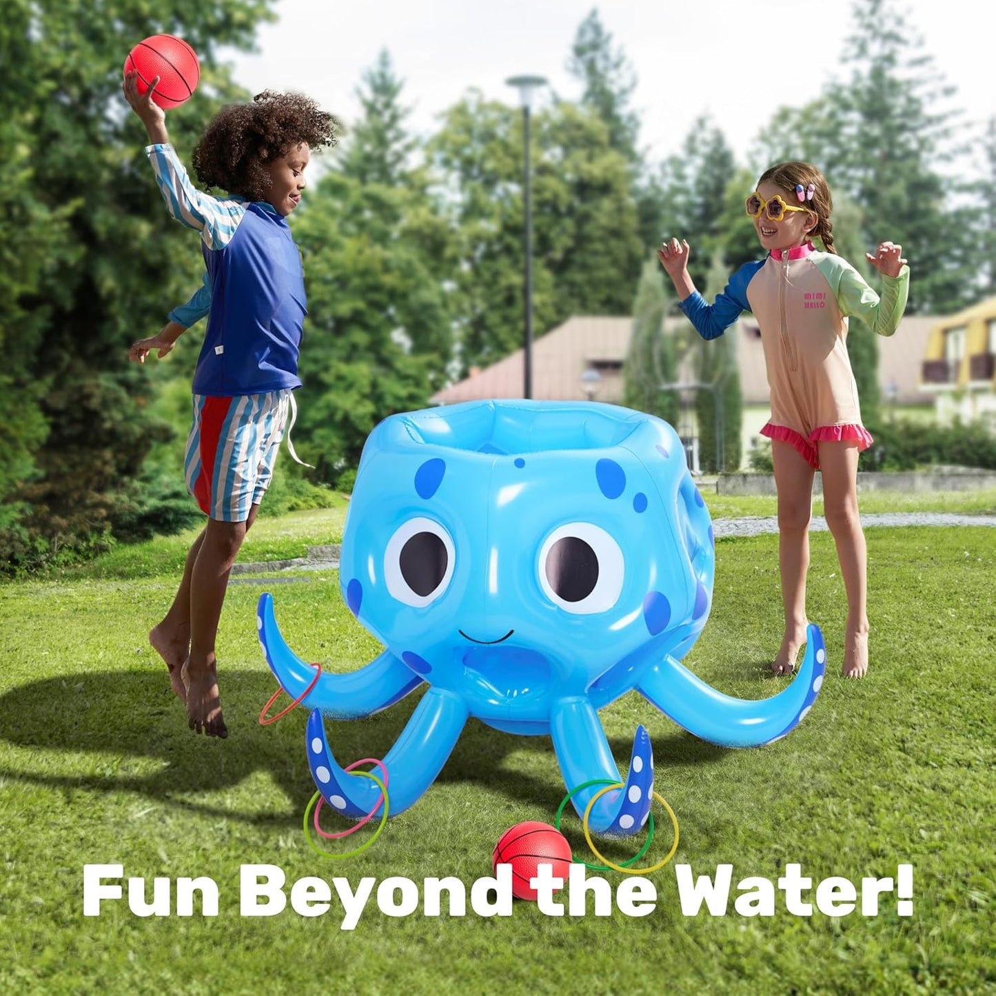 Sloosh Pool Toys, 2-in-1 Inflatable Float Water Game