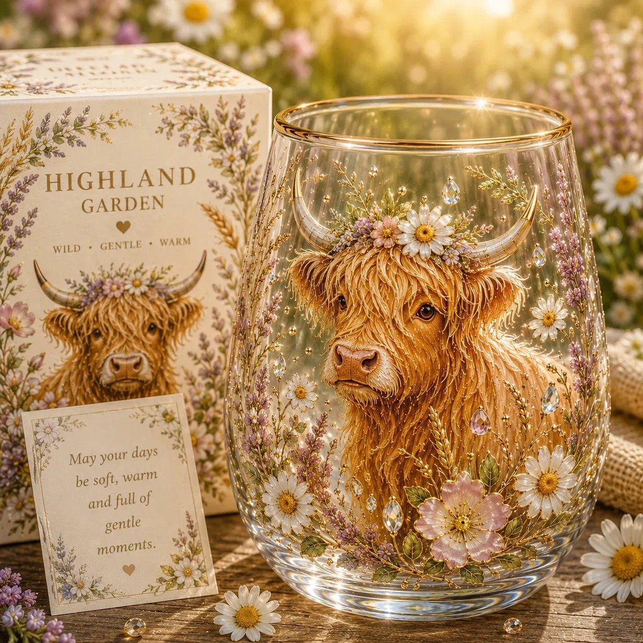 🌸🌿 Limited Edition 2026 Garden Morning Bliss Glass Tea Cup☀️☕