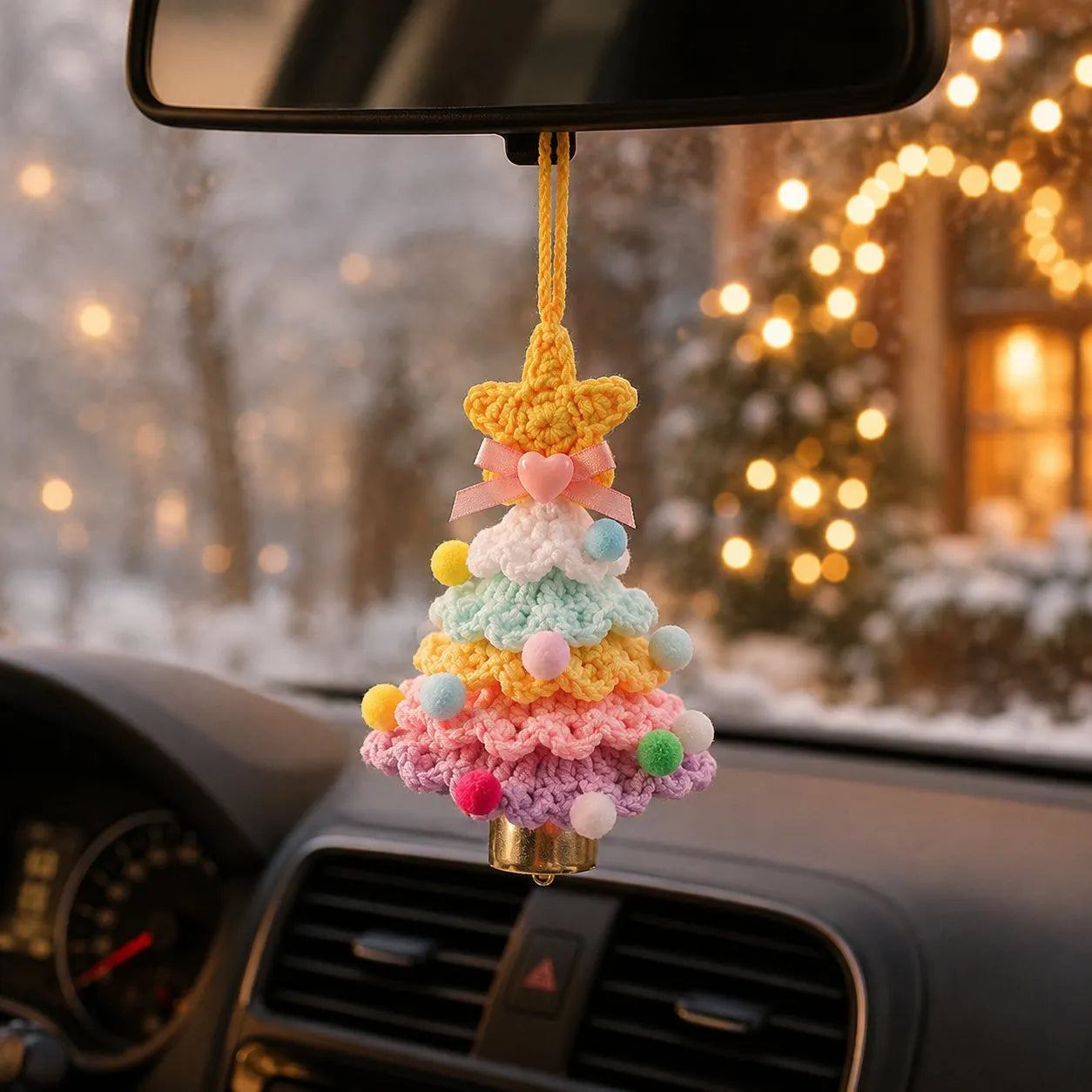🎄Crochet Christmas Tree with Star Topper — Handmade Tabletop Holiday Decor Gift✨