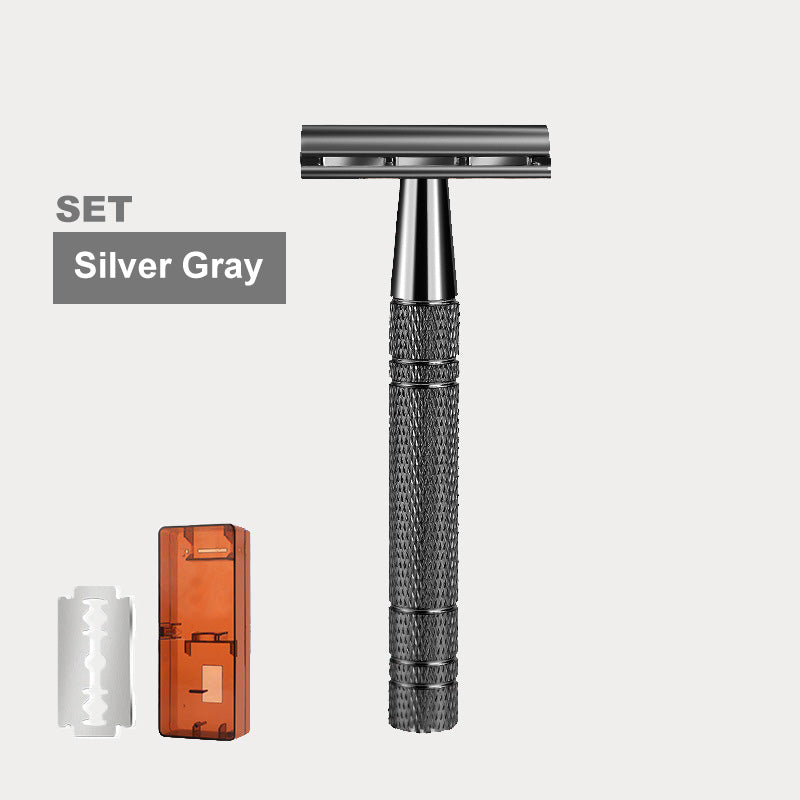 Classic Double-Sided Detachable Razor Set