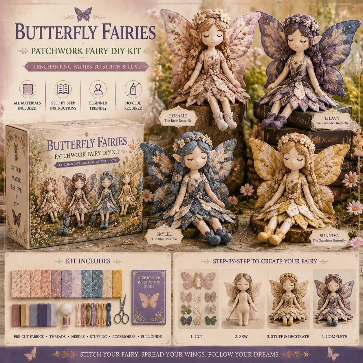 🌸Fairy Patchwork DIY Collection ✨