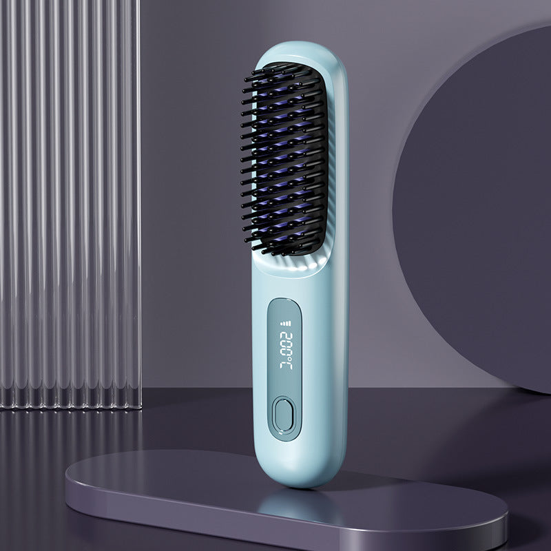 ⏰Hot Sale: 50% OFF💖Cordless Ceramic Heated Hair Straightening Comb