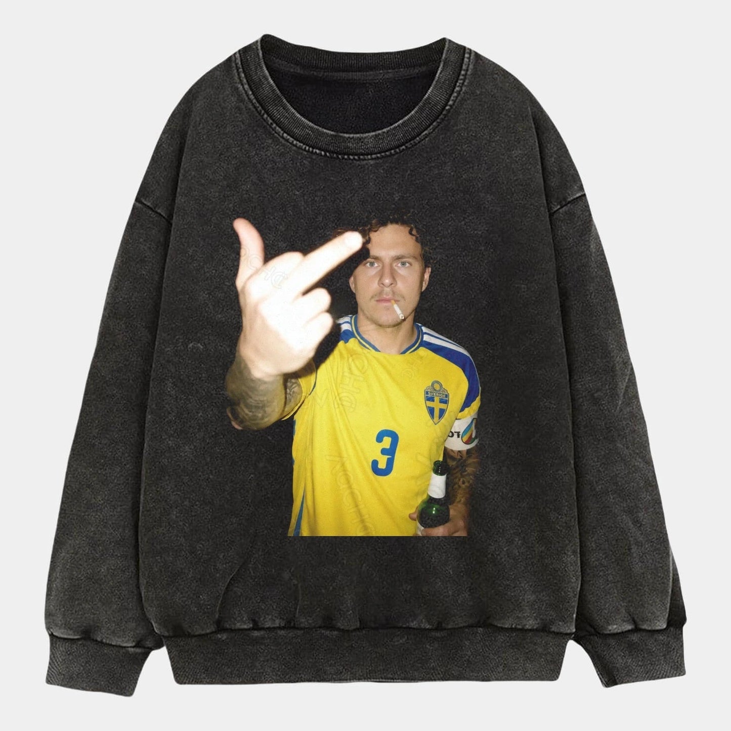 Sweden Football Style Tee 3