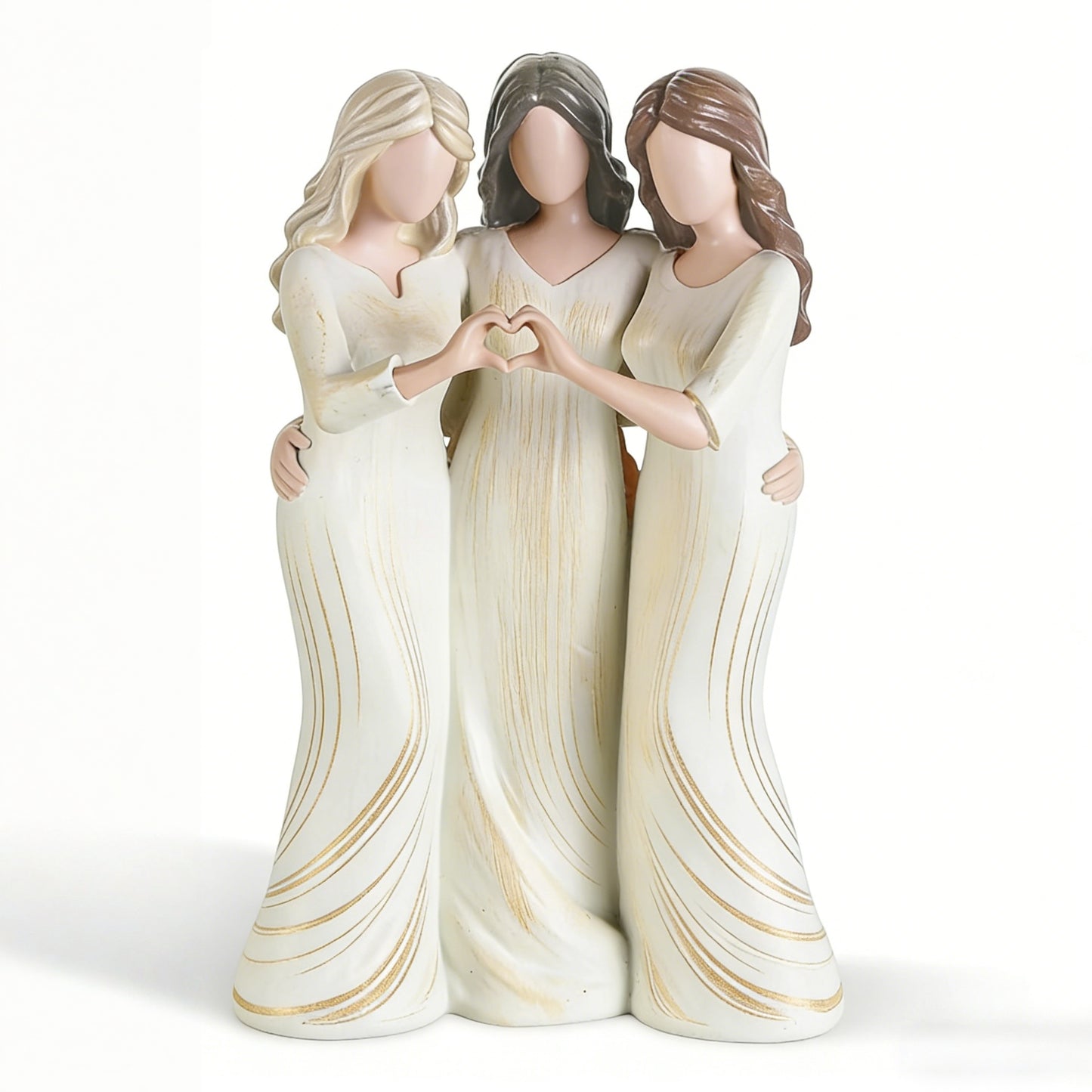 👩‍👩‍👧‍👧Sisters by My Side, Celebrates Friendships Three Sisters Sculpture