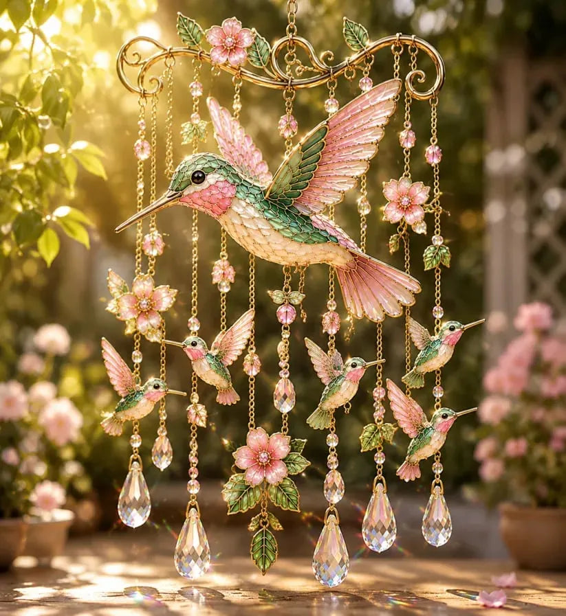 🐦🎐Graceful Hummingbird Wind Chime