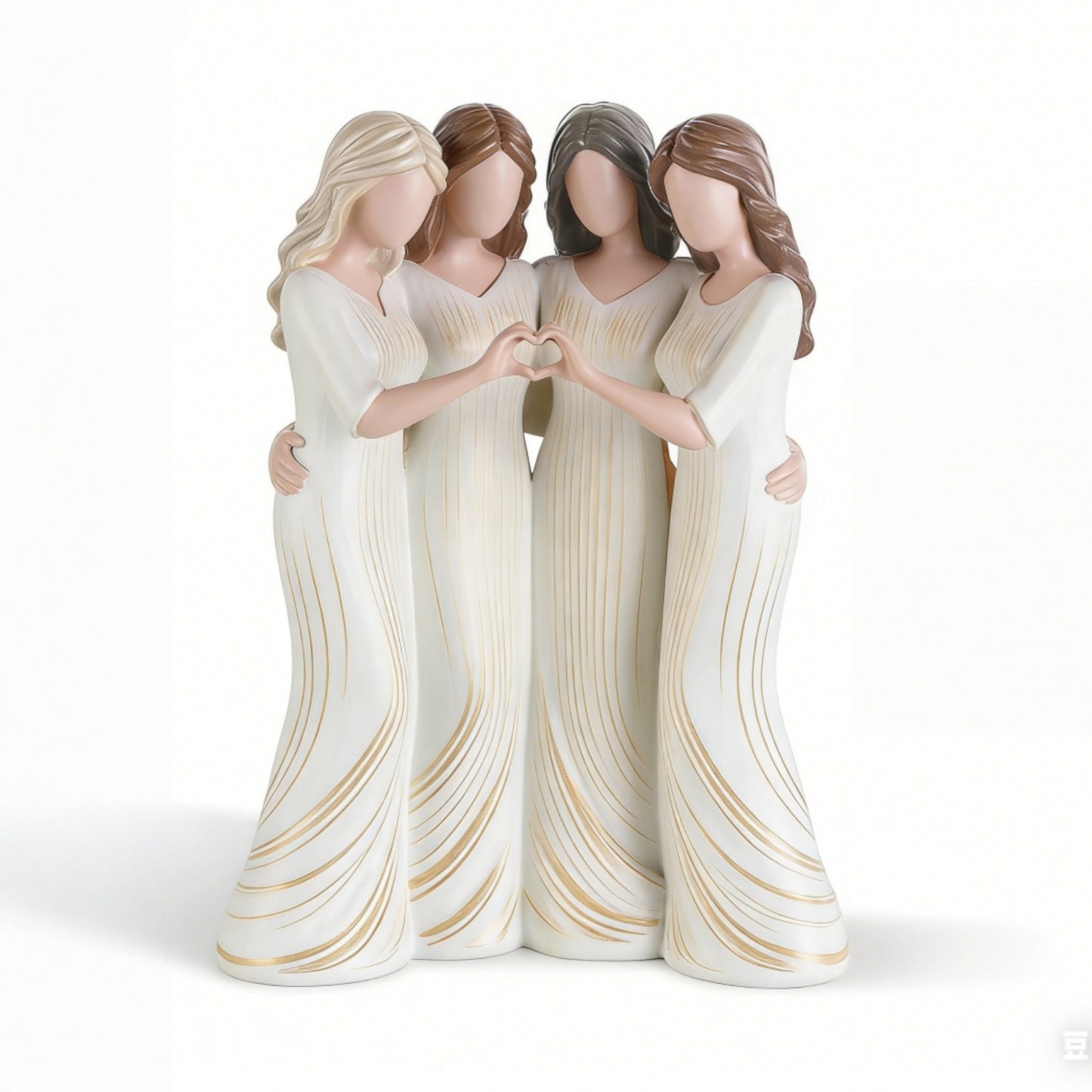 👩‍👩‍👧‍👧Sisters by My Side, Celebrates Friendships Three Sisters Sculpture