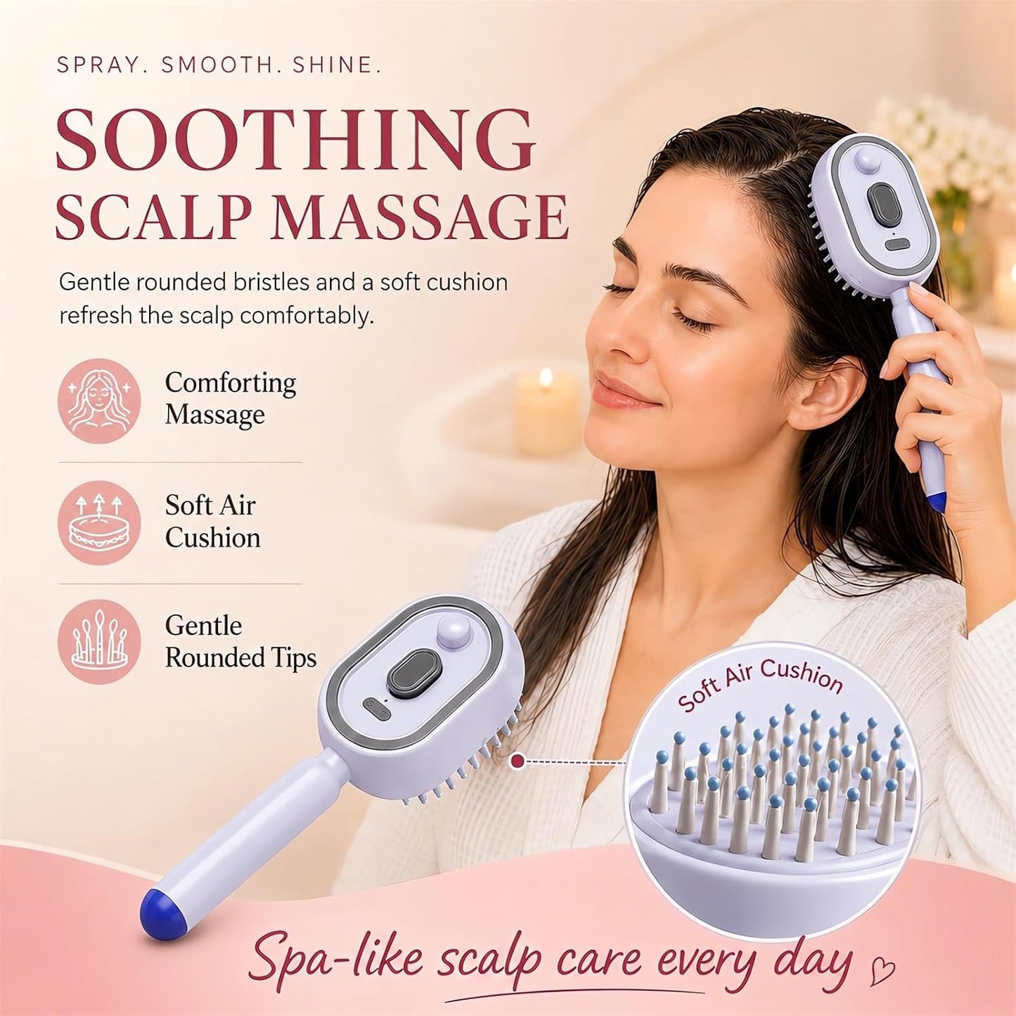 ✨3-in-1 Electric Spray Massage & Self-Cleaning Brush