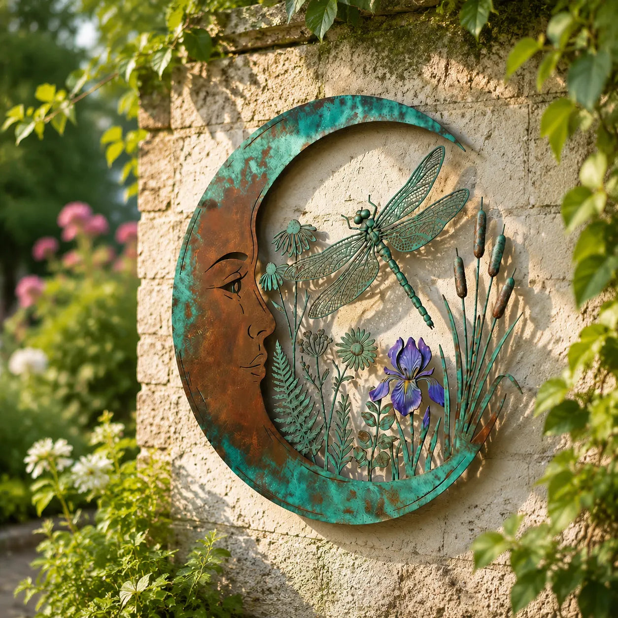 Dragonfly Moon Wall Decor