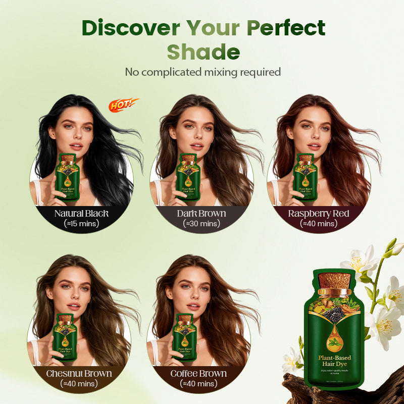 Gentle Plant-Based Quick-Use Hair Dye