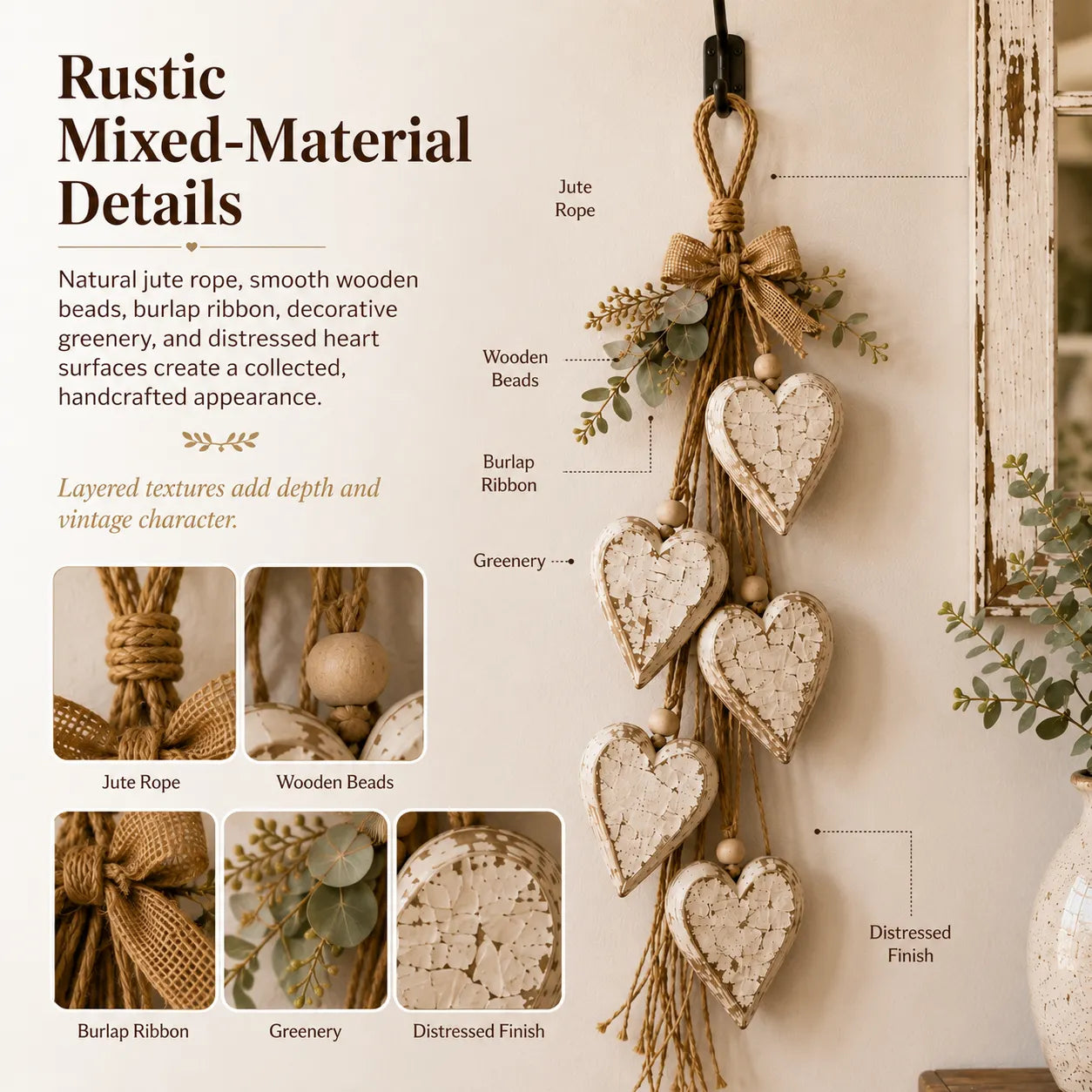 Hanging Heart Wall Decor