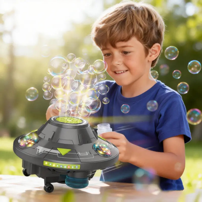 Kids Portable Bubble Machine UfO Shape