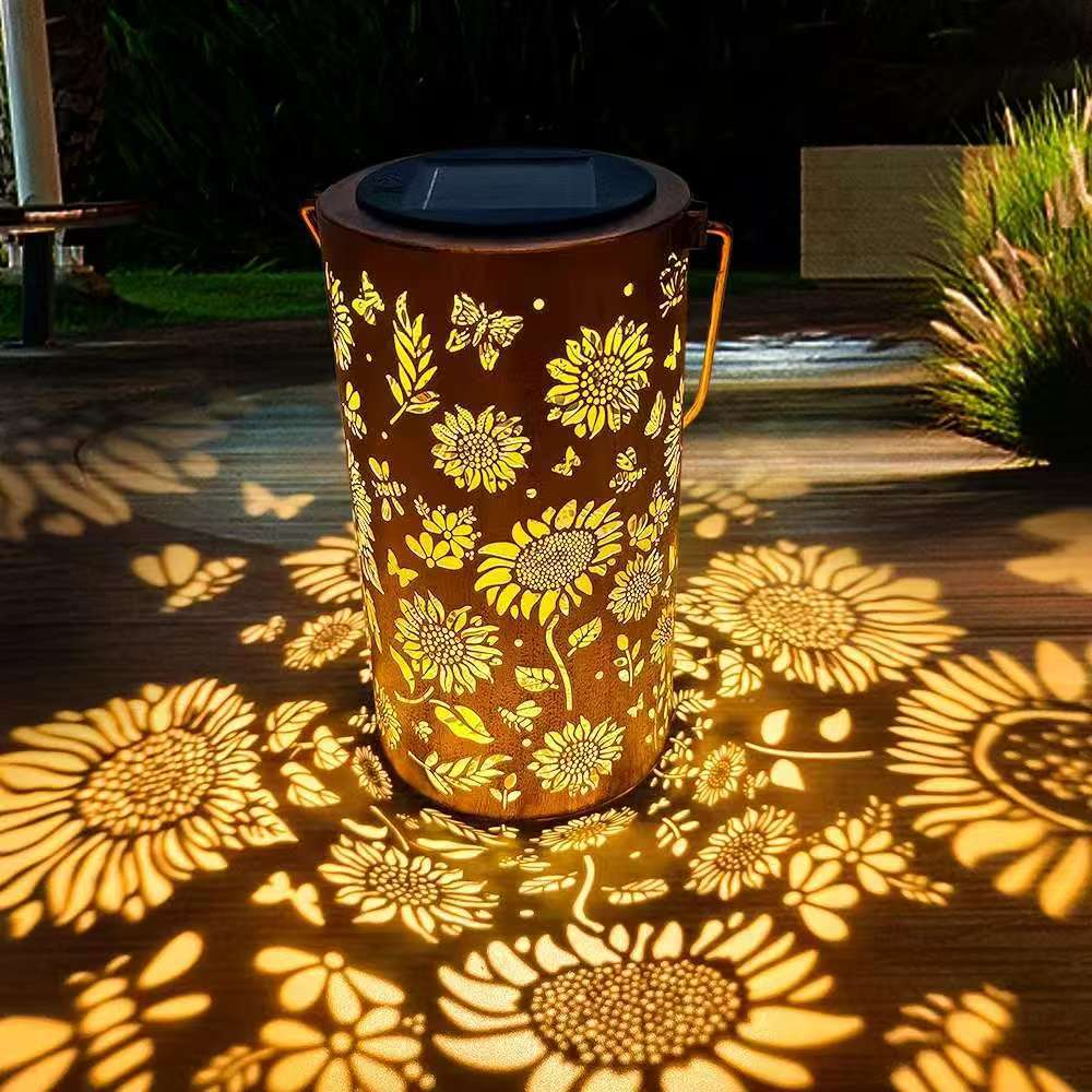 🔥Hot Sale 49% OFF -✨Colorful Sunflower Glow Solar Garden Lantern