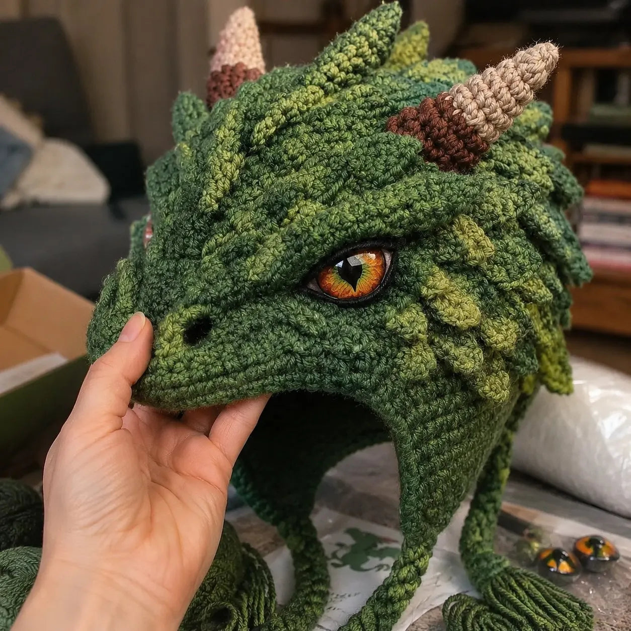 ❤️✨ Cute Animal Crochet Kit for Beginners | Handmade Winter Hat Craft Kit | Complete Amigurumi Crochet Set🧶🎭✨