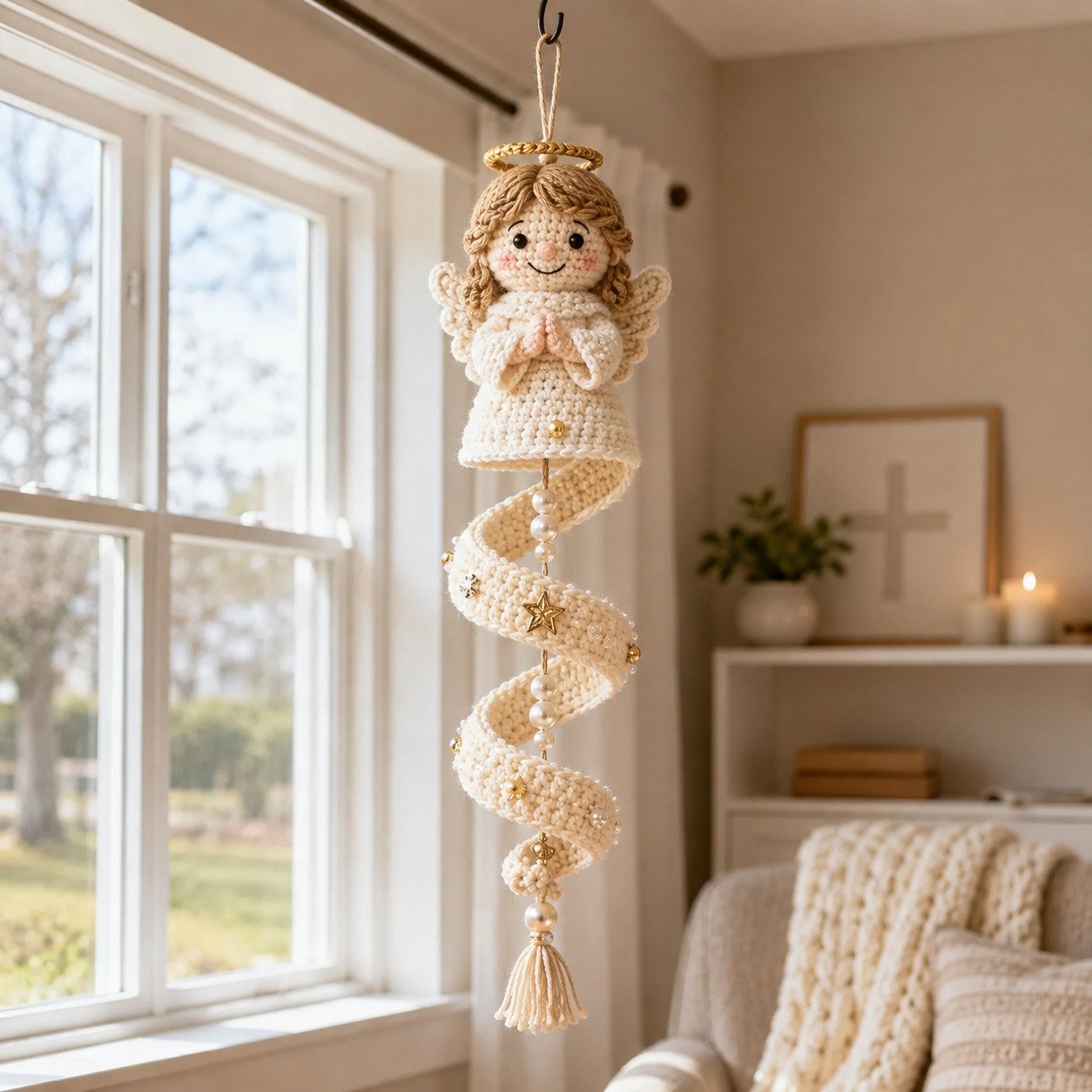 🔥 LAST DAY: 50% OFF – ✨ DIY crochet kit for a spiral Madonna pendant – create your own heavenly keepsake 🙏🧶