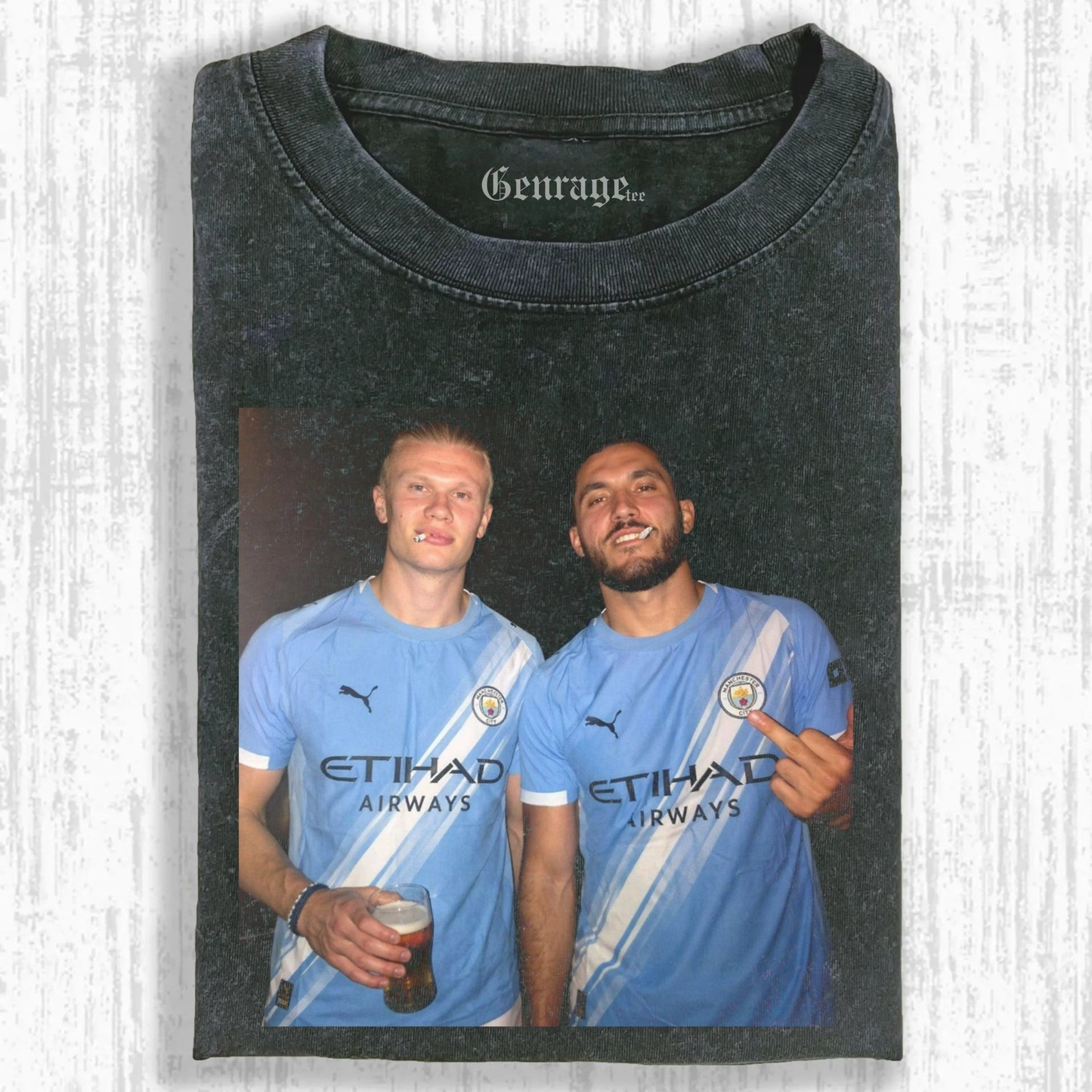 Erling Haaland & Rayan Cherki Tee