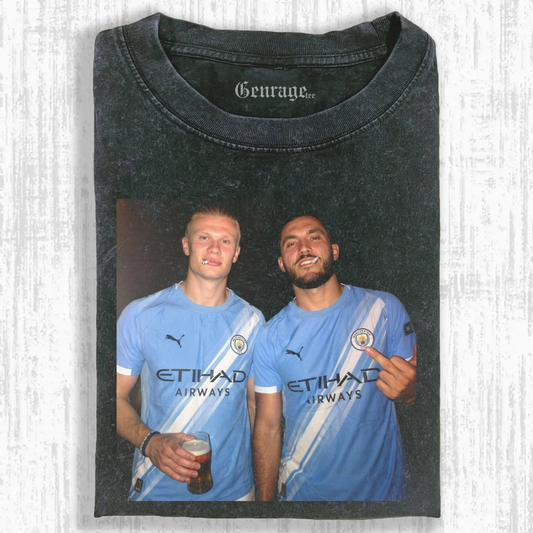 Erling Haaland & Rayan Cherki Tee