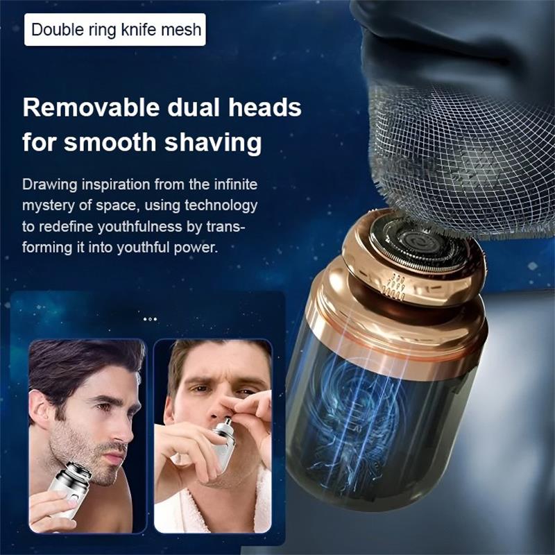 Convenient Capsule 2-in-1 Shaver, Multi-functional Electric Smart Razor, Mini Beard Trimmer