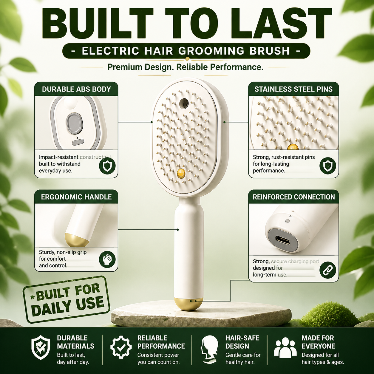 Moisture Spray Hair Massage Comb