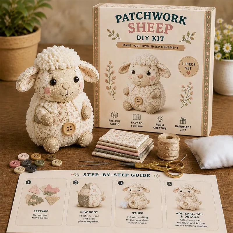 🧵DIY Patchwork Animal Kit – Create Your Own Adorable Animals