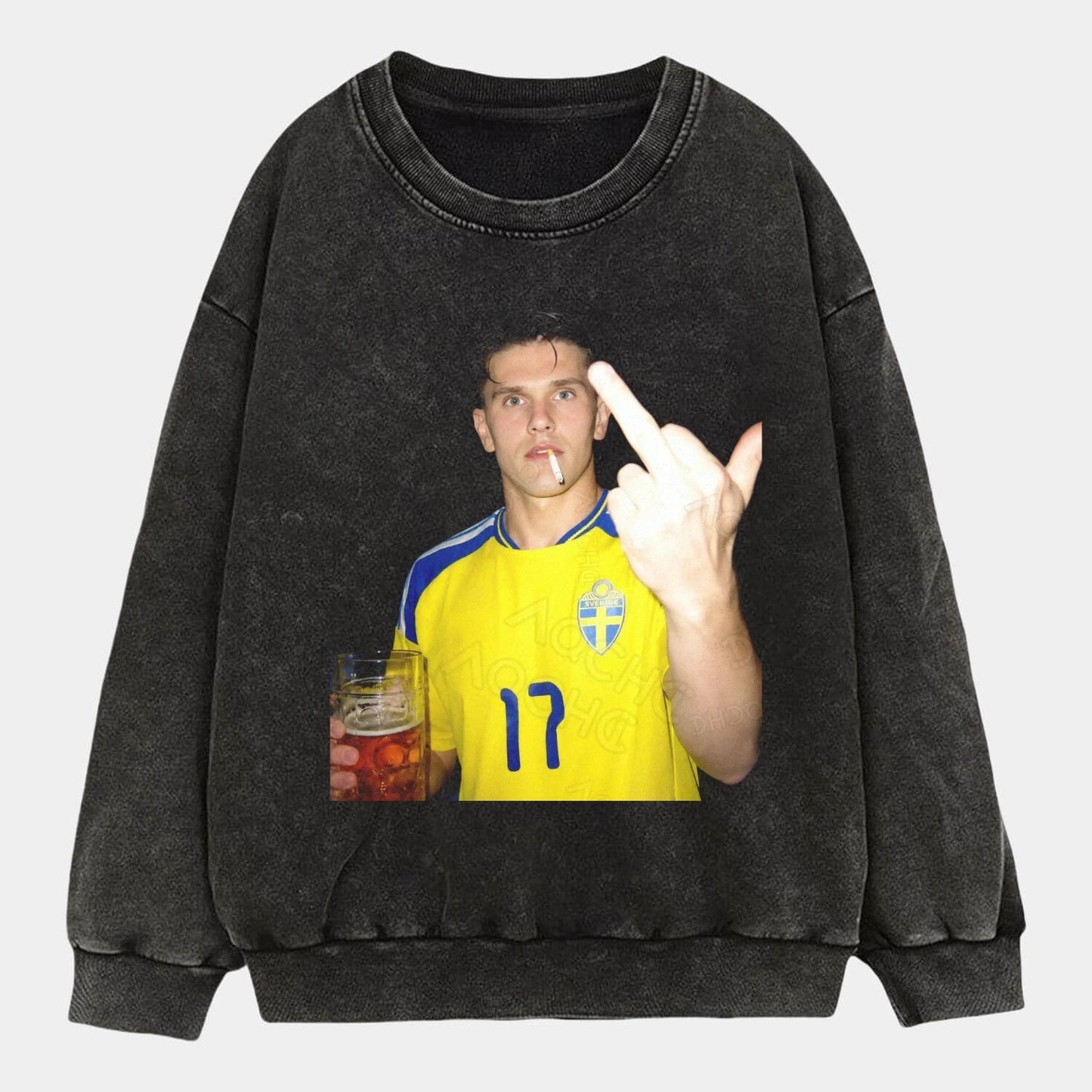 Sweden Football Style Tee 9