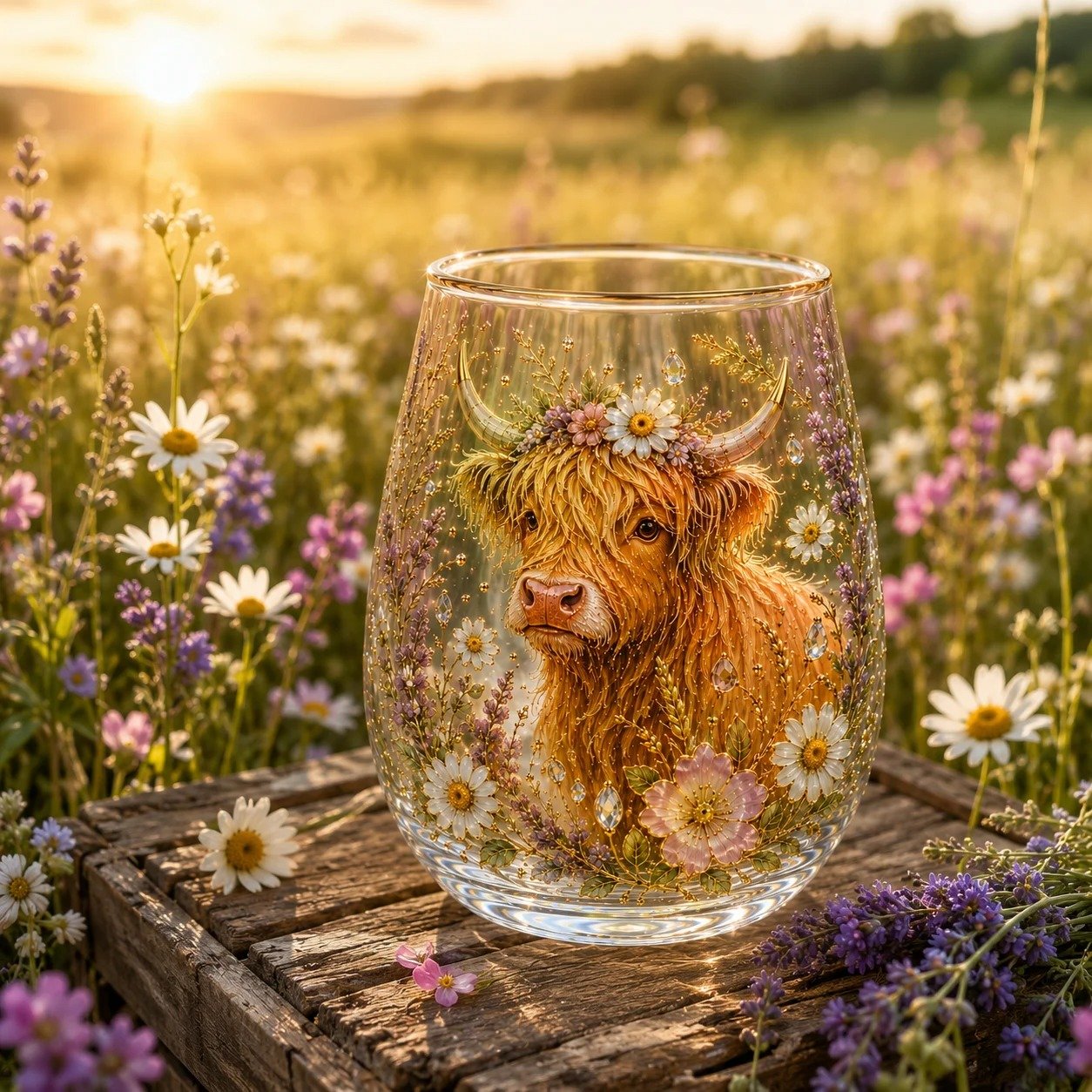 🌸🌿 Limited Edition 2026 Garden Morning Bliss Glass Tea Cup☀️☕
