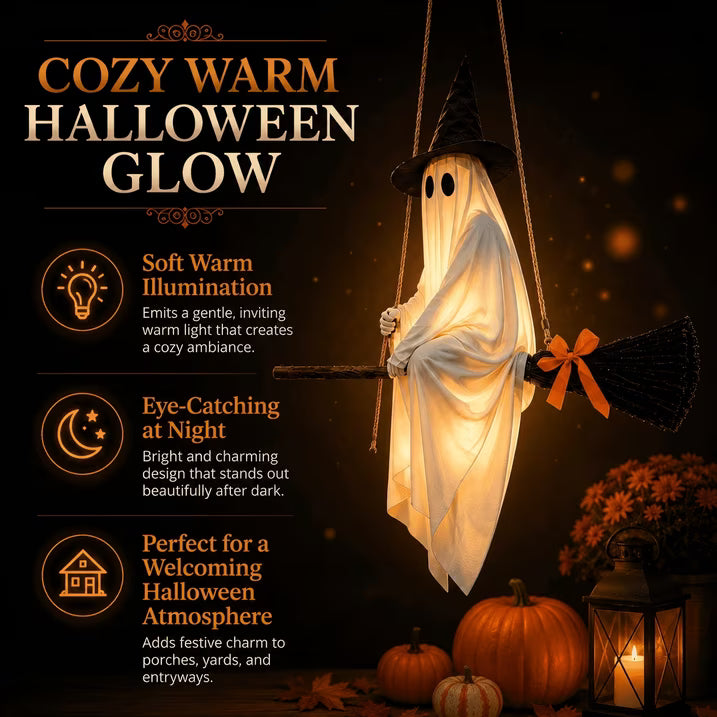 🧙‍♀️ A 5‑Foot Glowing Ghost That Flies Through Your Halloween