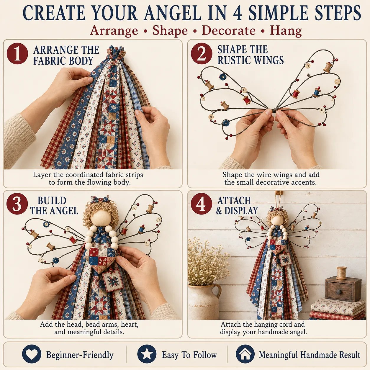 🪽Angel Fabric Hanging DIY Kit🪽
