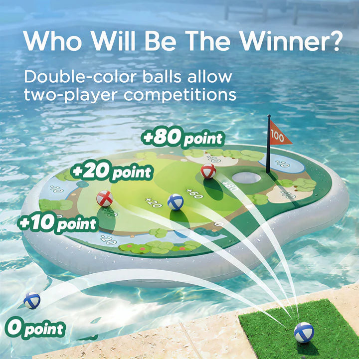 🏌️‍♂️Floating Pool Golf Game Set - Fun Water Golf Toy for Kids & Family