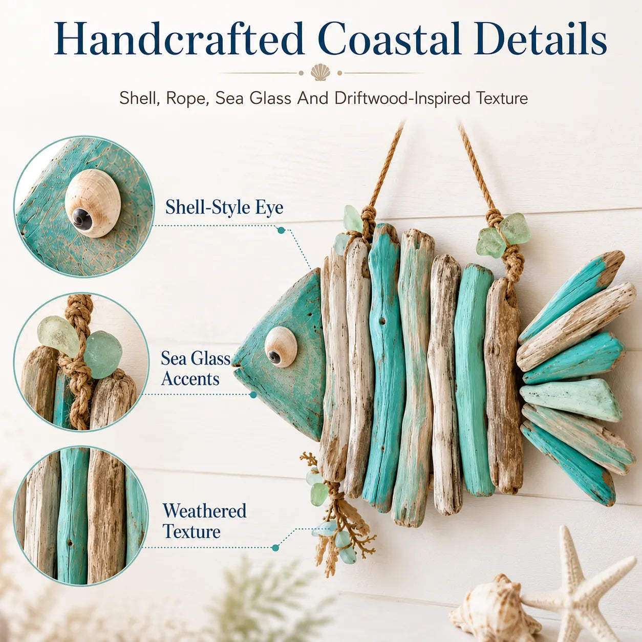 🌊Lighted Coastal Fish Wall Decor