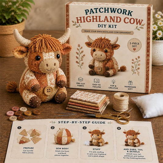 🧵DIY Patchwork Animal Kit – Create Your Own Adorable Animals