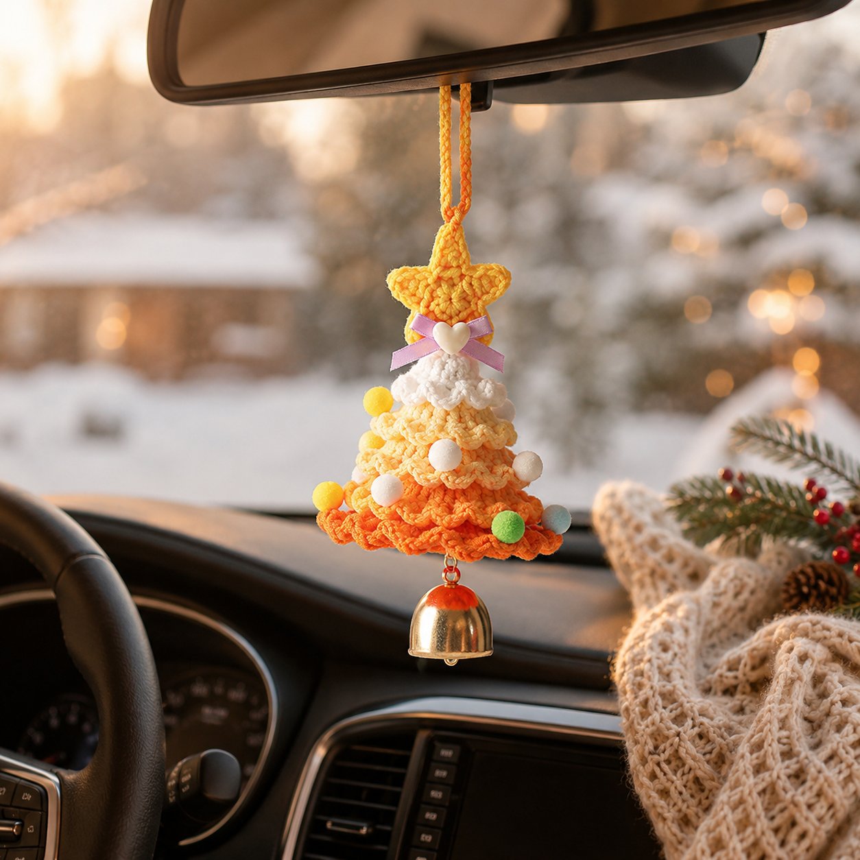 🎄Crochet Christmas Tree with Star Topper — Handmade Tabletop Holiday Decor Gift✨