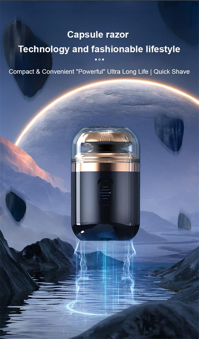 Convenient Capsule 2-in-1 Shaver, Multi-functional Electric Smart Razor, Mini Beard Trimmer
