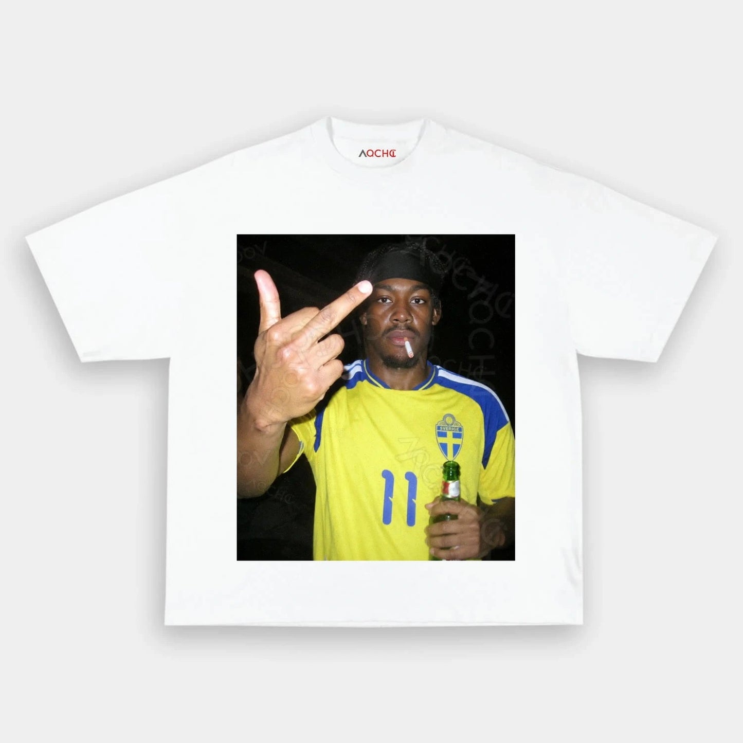 Sweden Football Style Tee 7