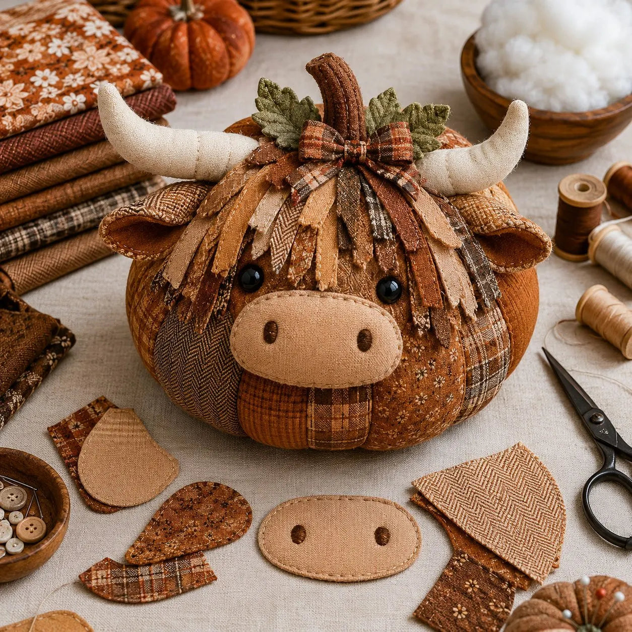 🧵🎃 Get ready for cozy fall crafting.- DIY Animal Pumpkin Sewing Kit