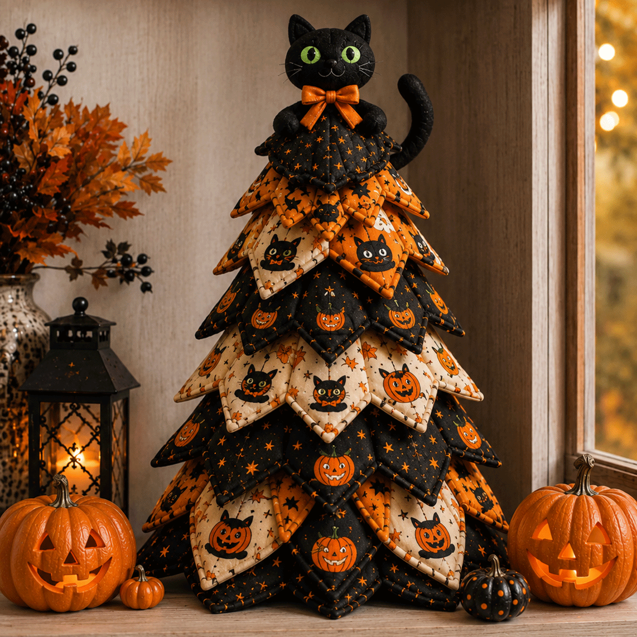 🎃DIY Halloween Quilted Fabric Tree Kit