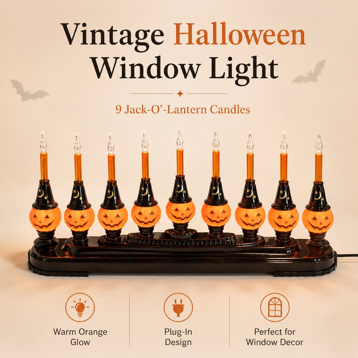 🎃 Light Up Your Home with Vintage Halloween Pumpkin Magic ✨👻