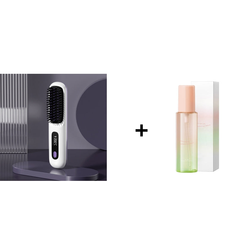 ⏰Hot Sale: 50% OFF💖Cordless Ceramic Heated Hair Straightening Comb