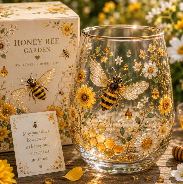 🌸🌿 Limited Edition 2026 Garden Morning Bliss Glass Tea Cup☀️☕