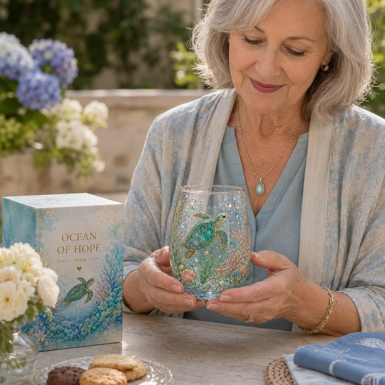 🌸🌿 Limited Edition 2026 Garden Morning Bliss Glass Tea Cup☀️☕