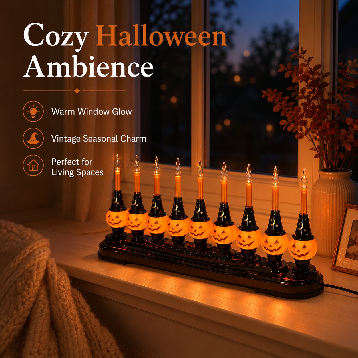 🎃 Light Up Your Home with Vintage Halloween Pumpkin Magic ✨👻