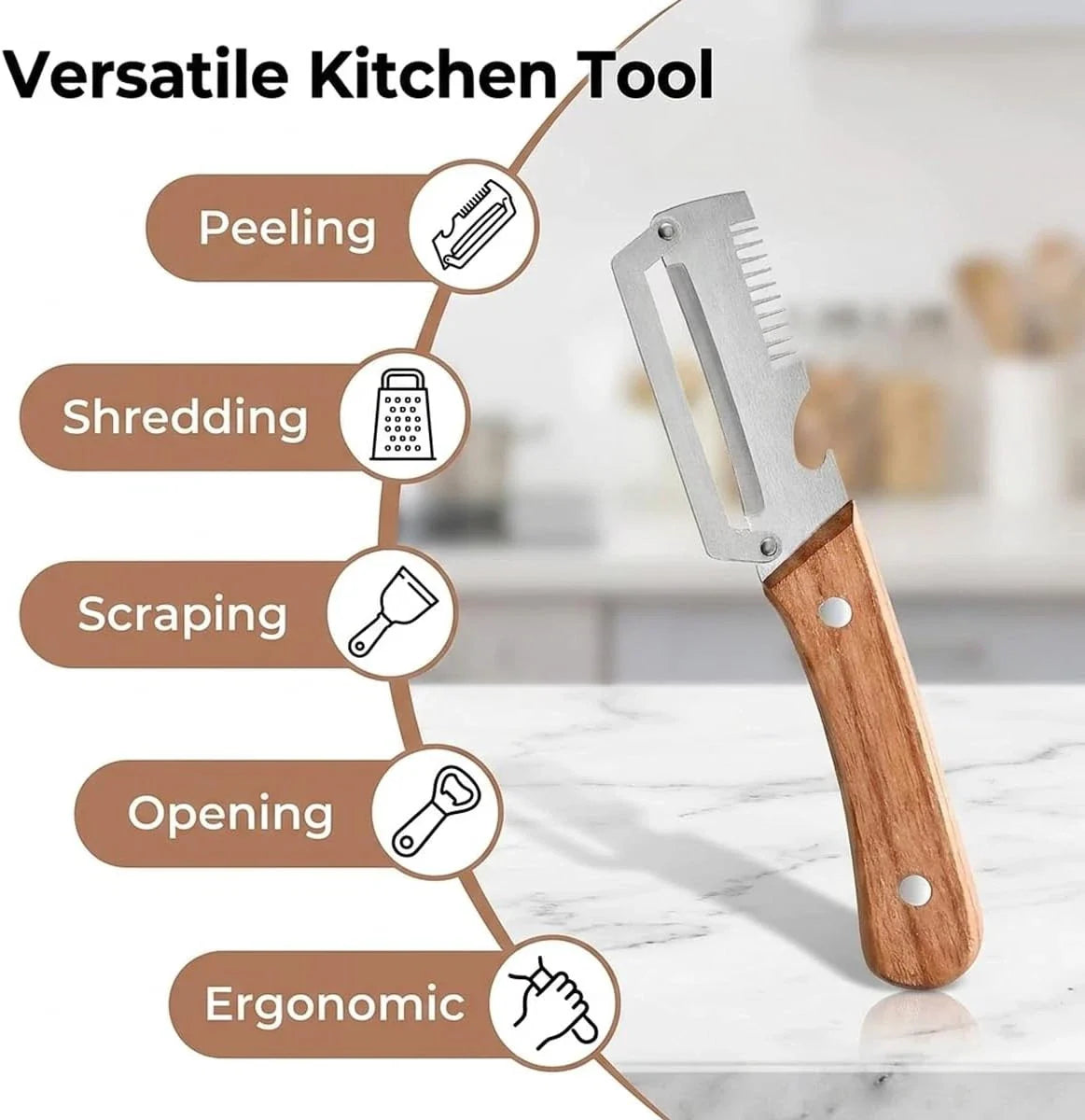 3-in-1 Multifunctional Vegetable Peeler