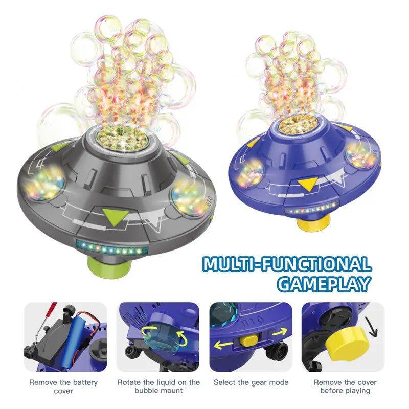Kids Portable Bubble Machine UfO Shape